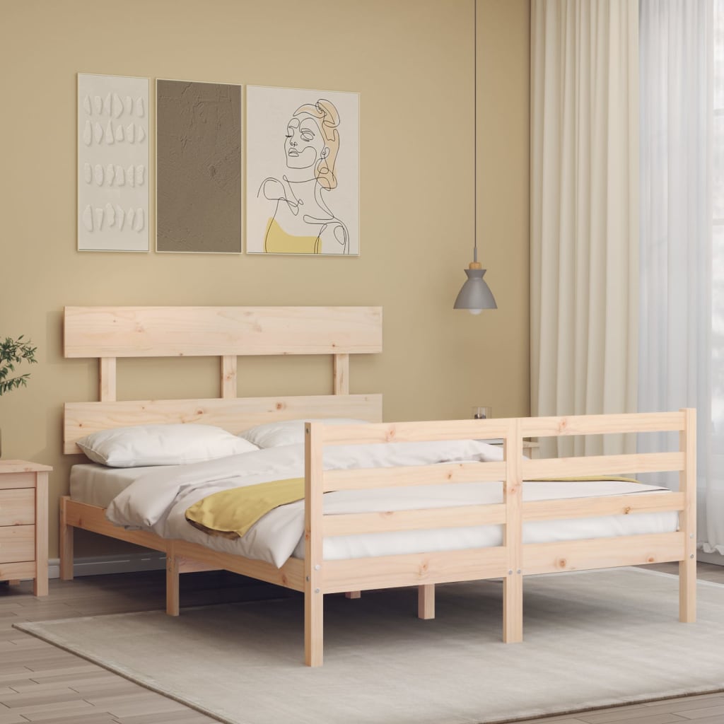 Senior Bed Without Mattress Solid Wood
