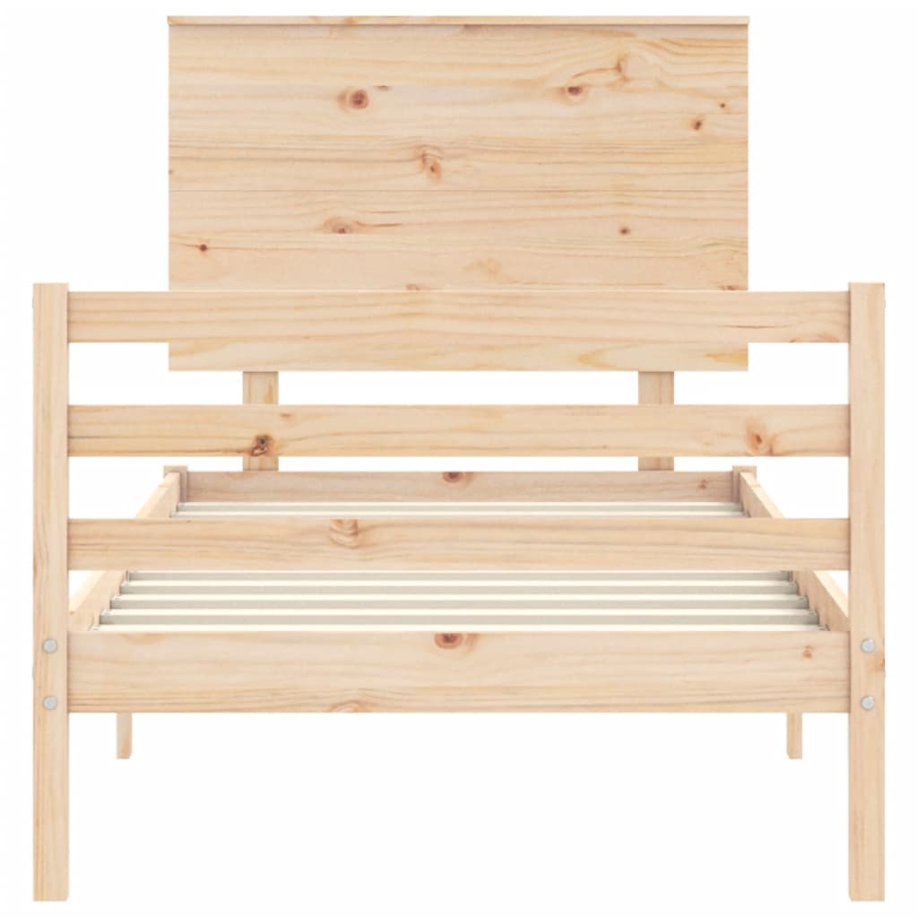 Bed Frame Without Mattress Solid Wood