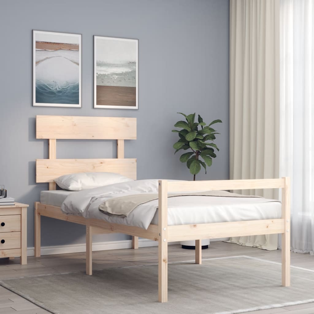 Senior Bed Without Mattress Solid Wood
