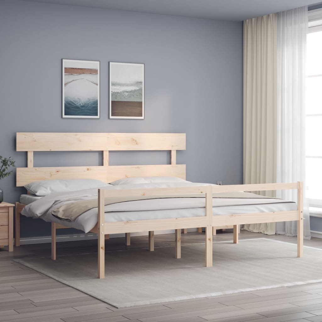 Senior Bed Without Mattress Solid Wood