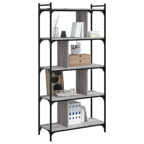 Bookcase 5-Tier 76X32X Engineered Wood