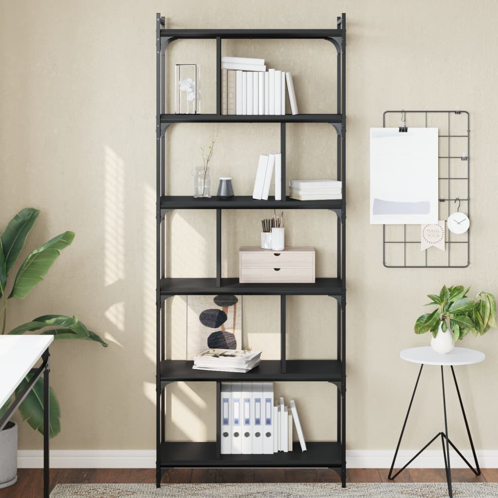 Bookcase 5-Tier 76X32X Engineered Wood