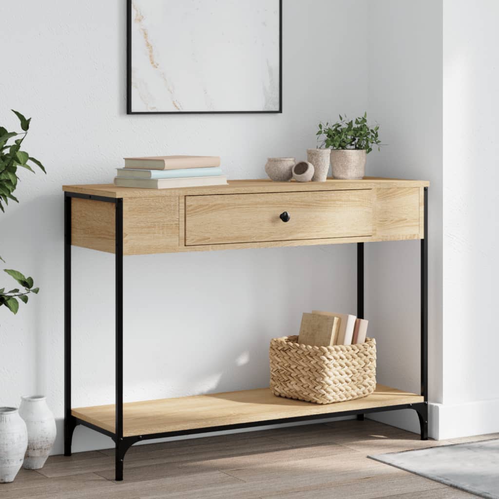 Console Table 100X34.5X75 Cm Engineered Wood