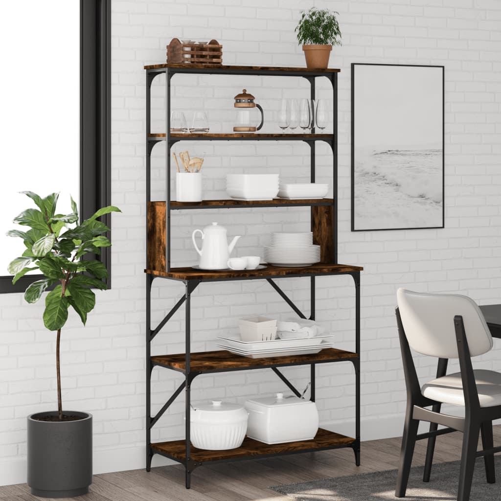 Baker's Rack 6-Tier 90X40X180 Cm Engineered Wood