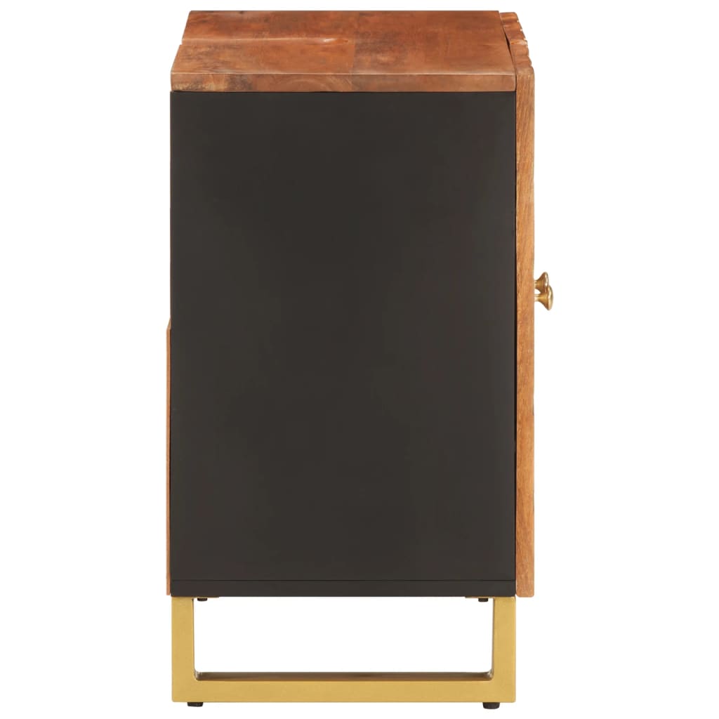 Bathroom Sink Cabinet Brown And Black Solid Wood Mango