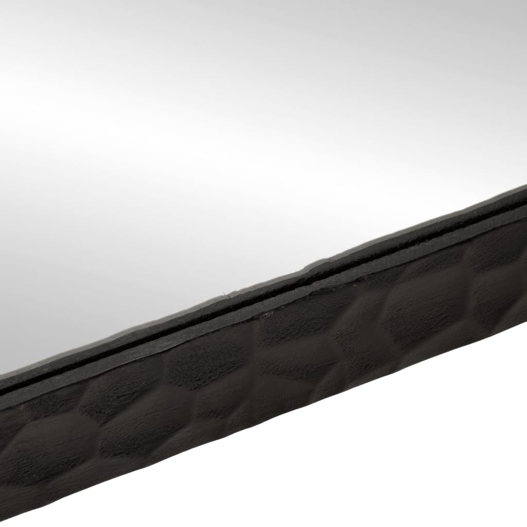 Bathroom Mirror 50X70X2.5 Cm Solid Wood Mango And Glass