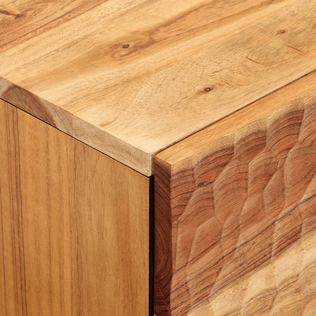 Bedside Cabinets 2 Pcs 40X33X46 Cm Solid Wood Acacia