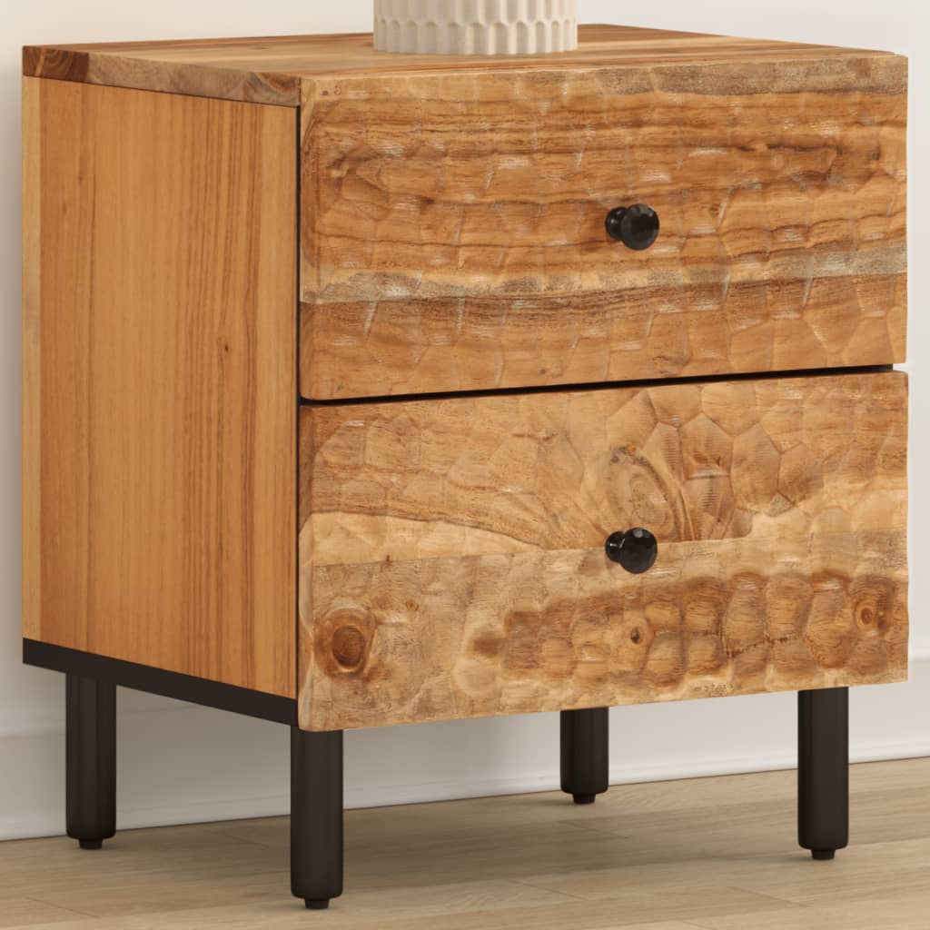Bedside Cabinets 2 Pcs 40X33X46 Cm Solid Wood Acacia