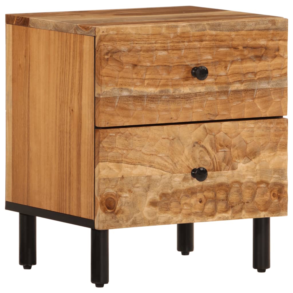 Bedside Cabinets 2 Pcs 40X33X46 Cm Solid Wood Acacia