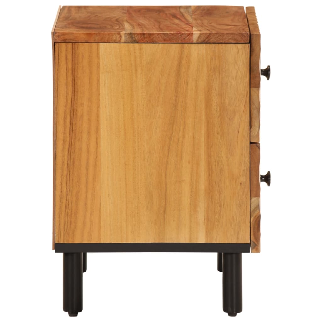 Bedside Cabinets 2 Pcs 40X33X46 Cm Solid Wood Acacia