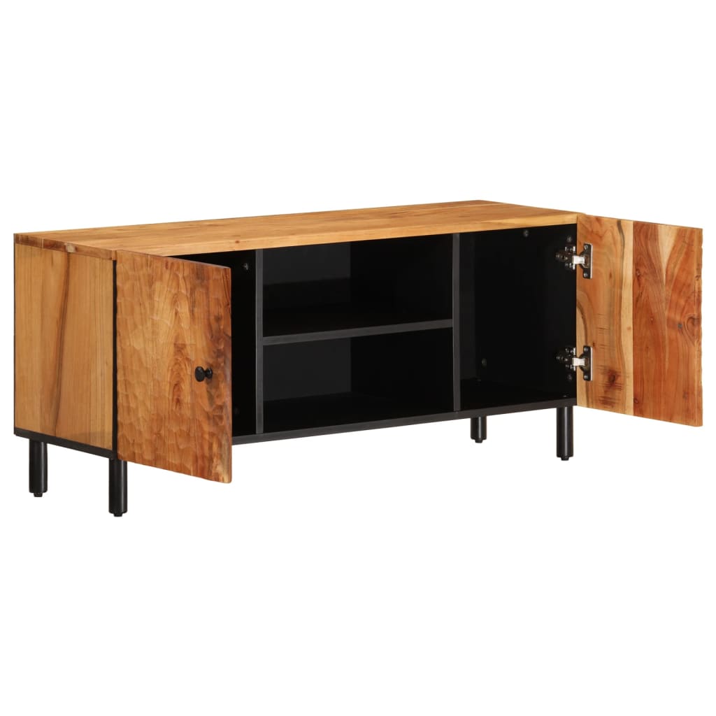 Tv Cabinet 105X33X46 Cm Solid Wood Acacia