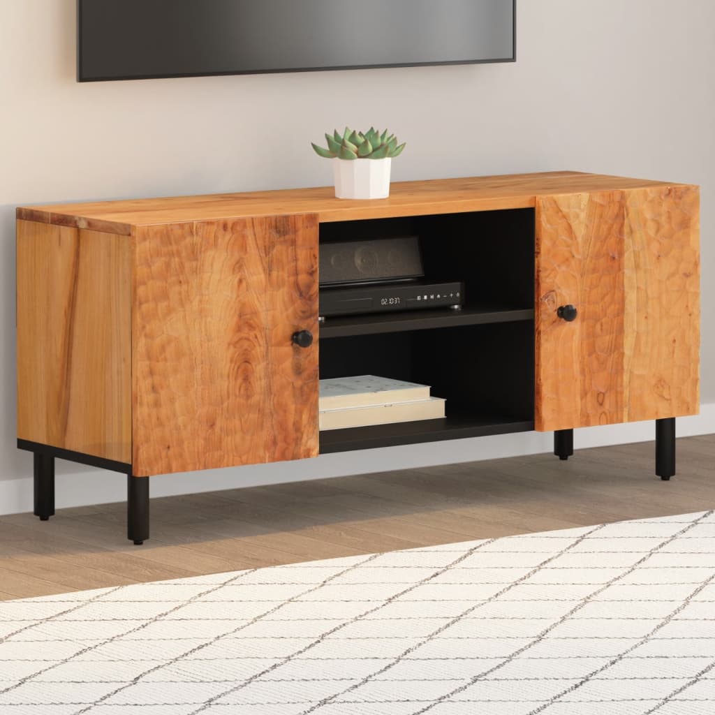 Tv Cabinet 105X33X46 Cm Solid Wood Acacia