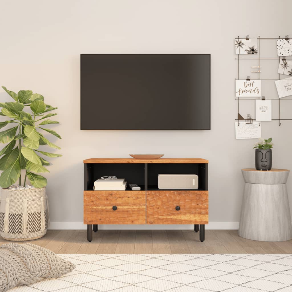 Tv Cabinet 70X33X46 Cm Solid Wood Acacia