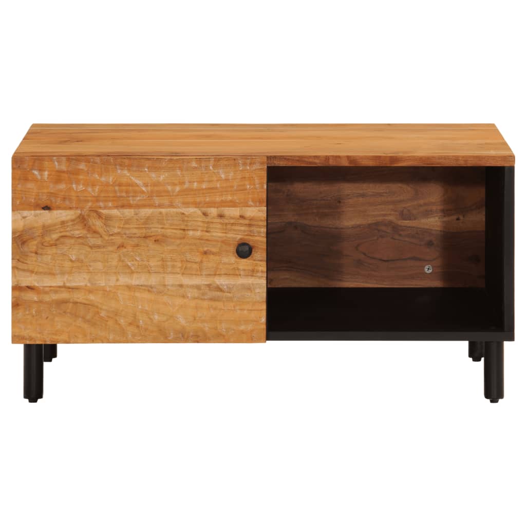 Coffee Table 80X50X40 Cm Solid Wood Acacia