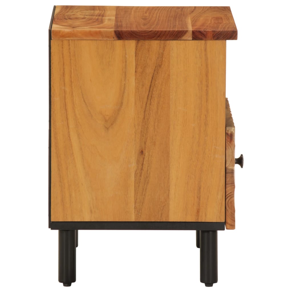 Bedside Cabinet 40X33X46 Cm Solid Wood Acacia
