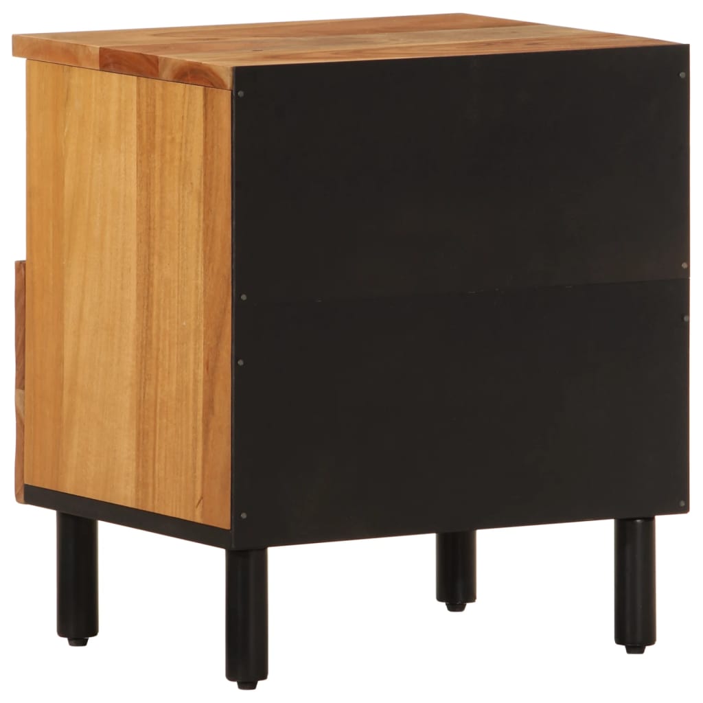Bedside Cabinet 40X33X46 Cm Solid Wood Acacia