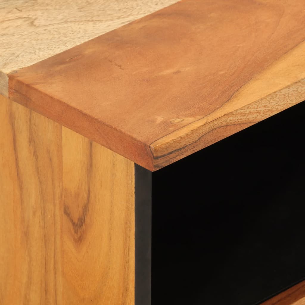 Bedside Cabinet 40X33X46 Cm Solid Wood Acacia