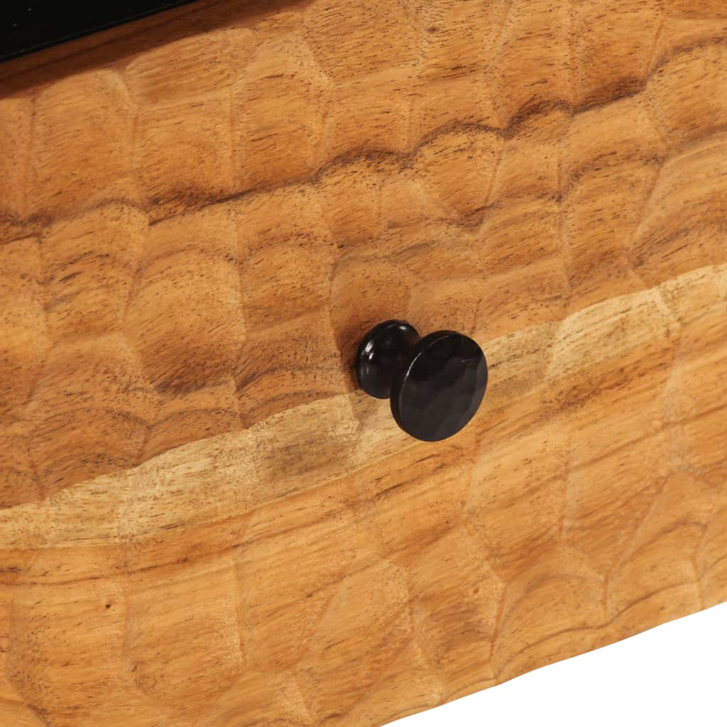 Bedside Cabinet 40X33X46 Cm Solid Wood Acacia