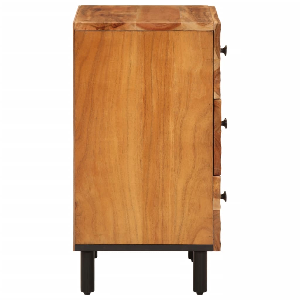 Bedside Cabinet 50X33X60 Cm Solid Wood Acacia