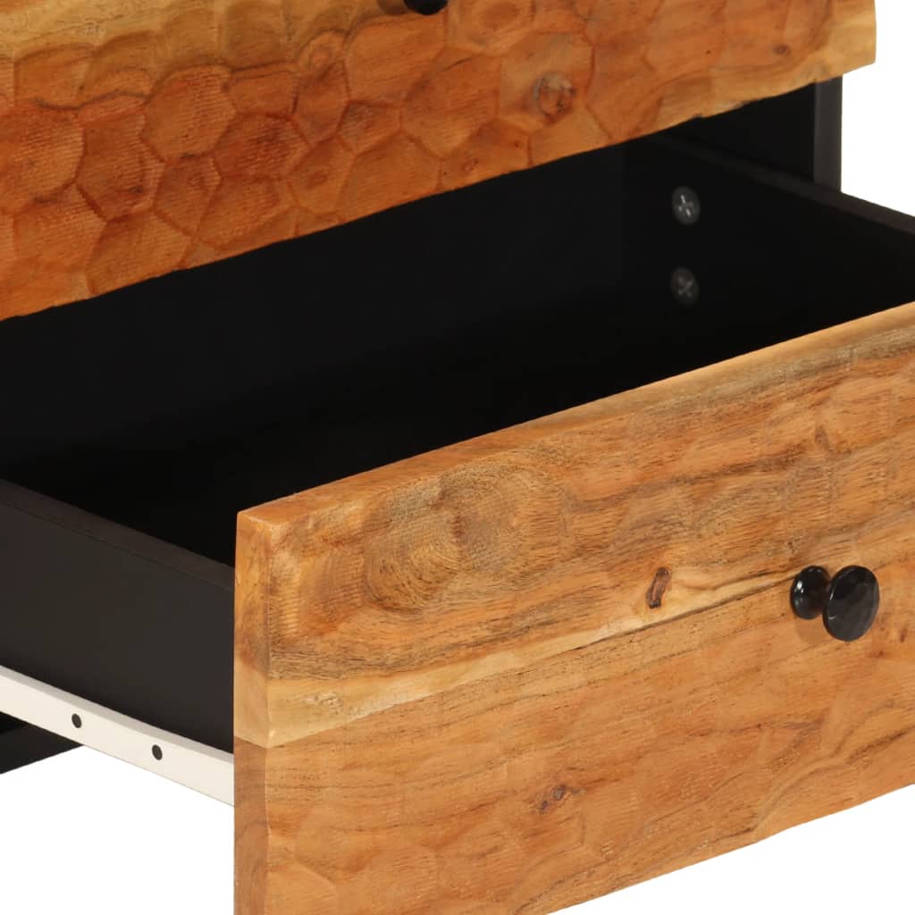 Bedside Cabinet 50X33X60 Cm Solid Wood Acacia