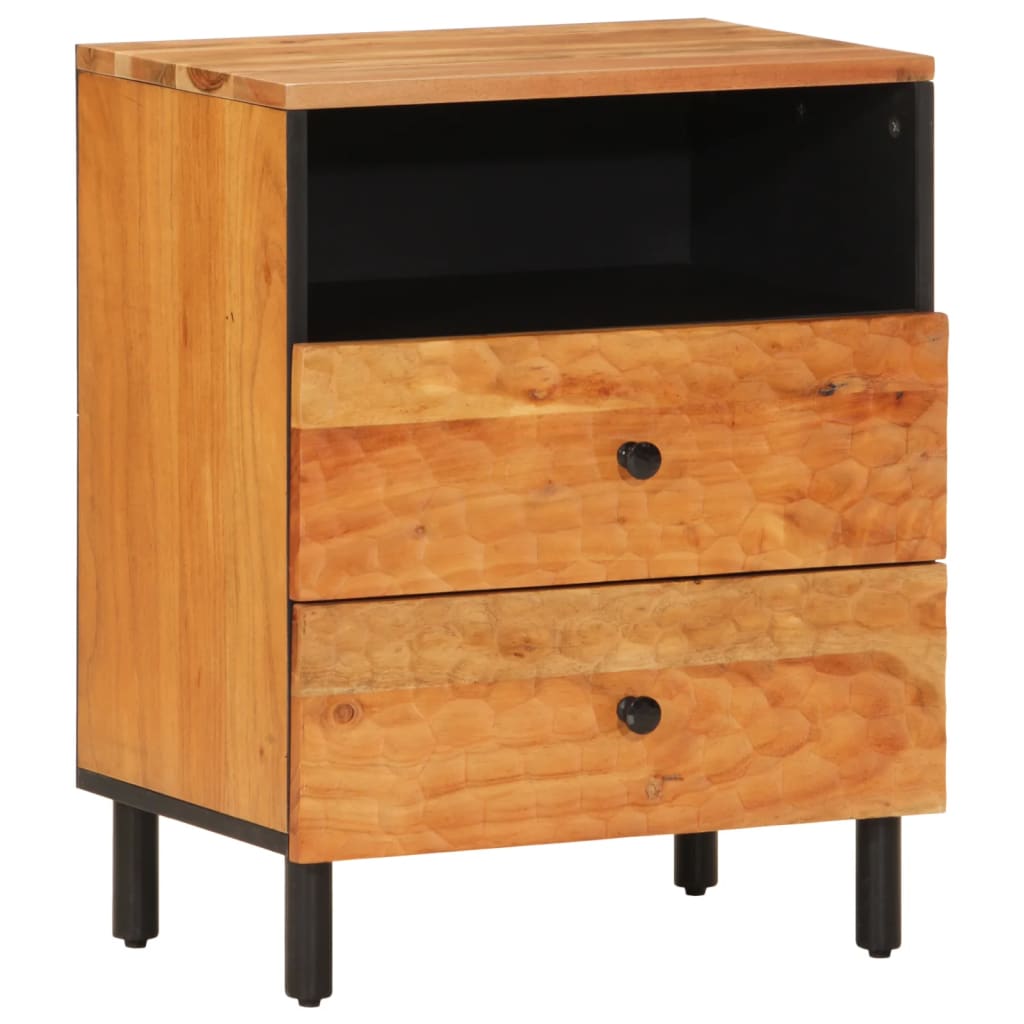 Bedside Cabinet 50X33X60 Cm Solid Wood Acacia