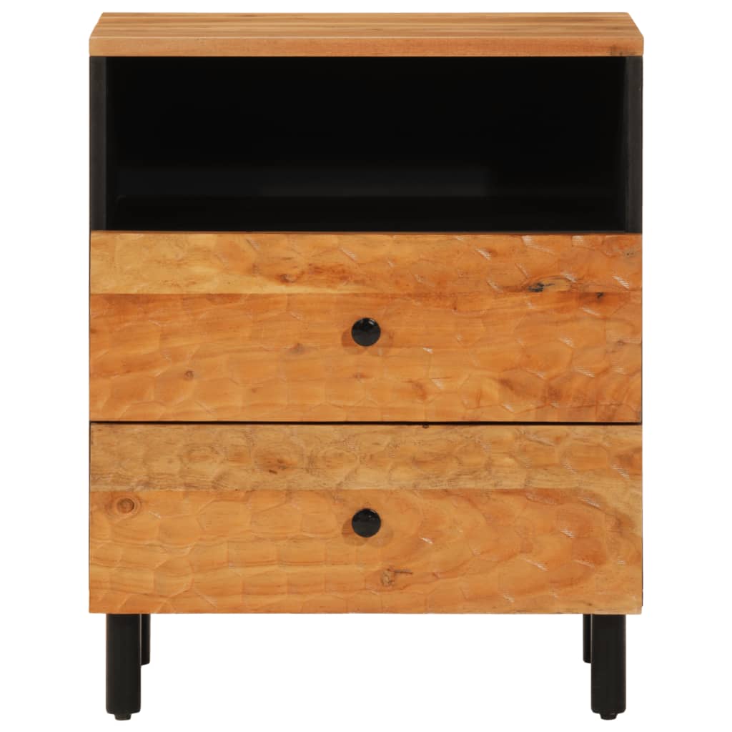 Bedside Cabinet 50X33X60 Cm Solid Wood Acacia