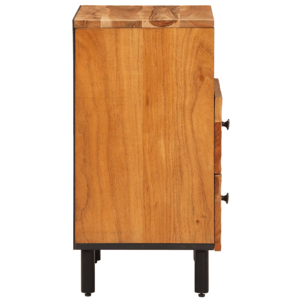 Bedside Cabinet 50X33X60 Cm Solid Wood Acacia