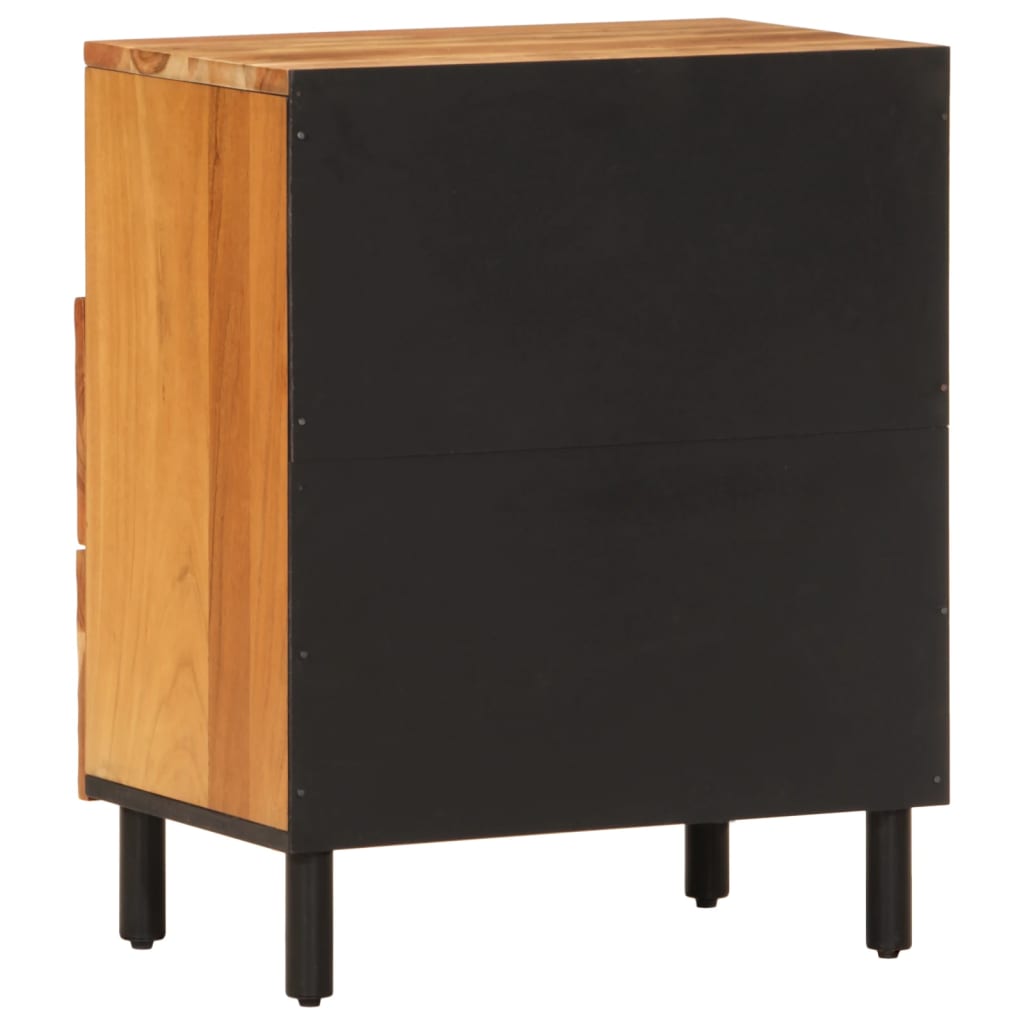 Bedside Cabinet 50X33X60 Cm Solid Wood Acacia