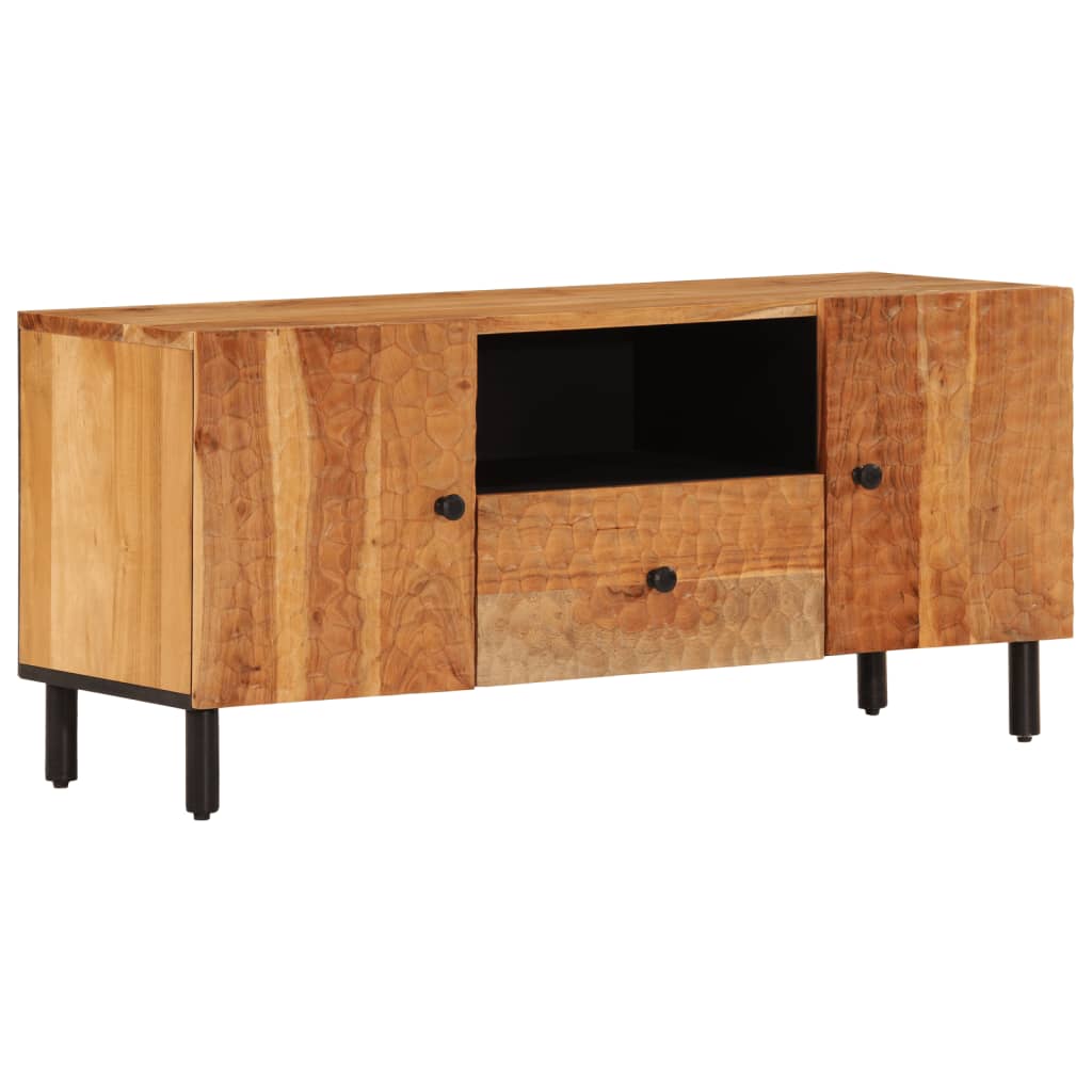 Tv Cabinet 105X33X46 Cm Solid Wood Acacia