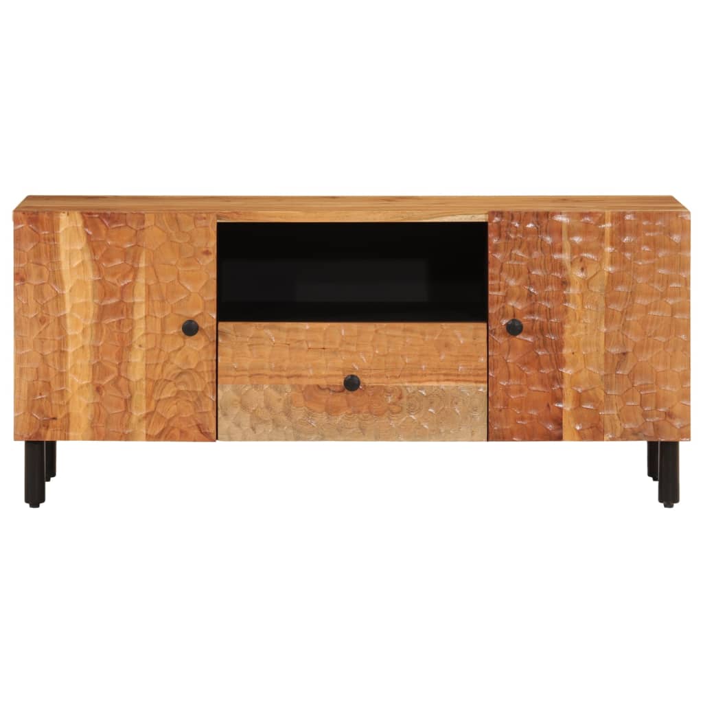 Tv Cabinet 105X33X46 Cm Solid Wood Acacia