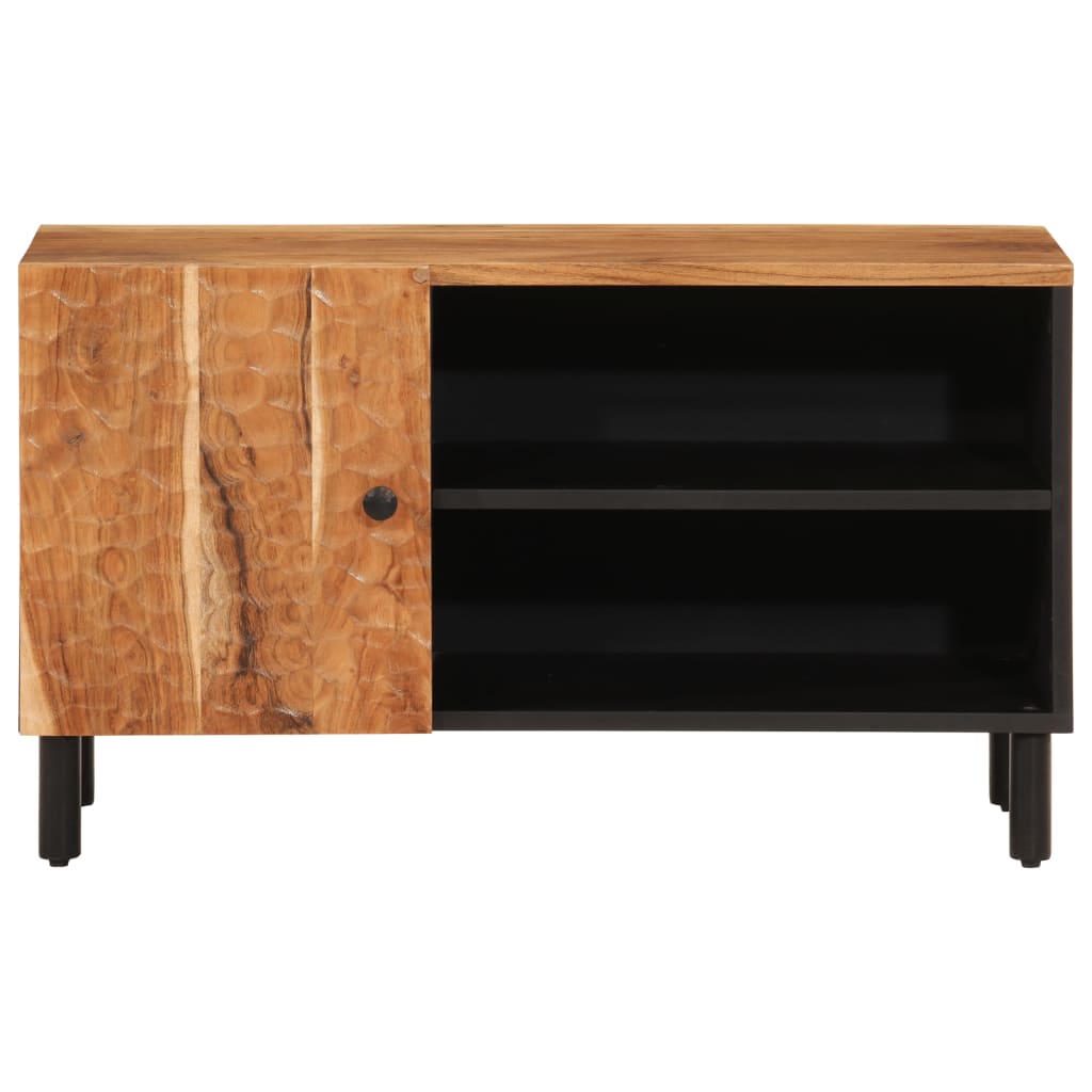 Tv Cabinet 80X33X46 Cm Solid Wood Acacia