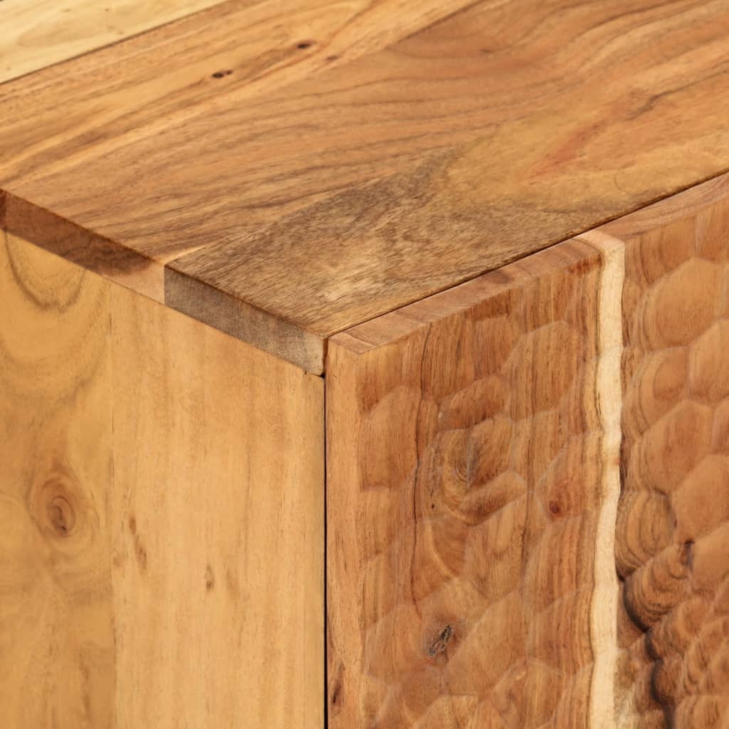 Tv Cabinet 80X33X46 Cm Solid Wood Acacia