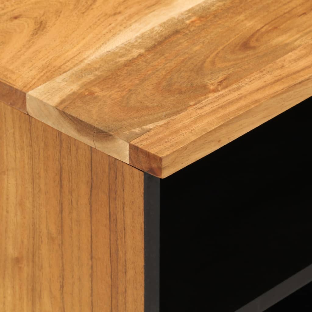 Tv Cabinet 100X33X46 Cm Solid Wood Acacia