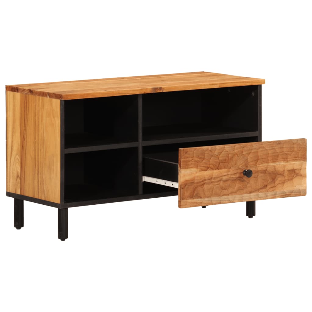 Tv Cabinet 80X33X46 Cm Solid Wood Acacia