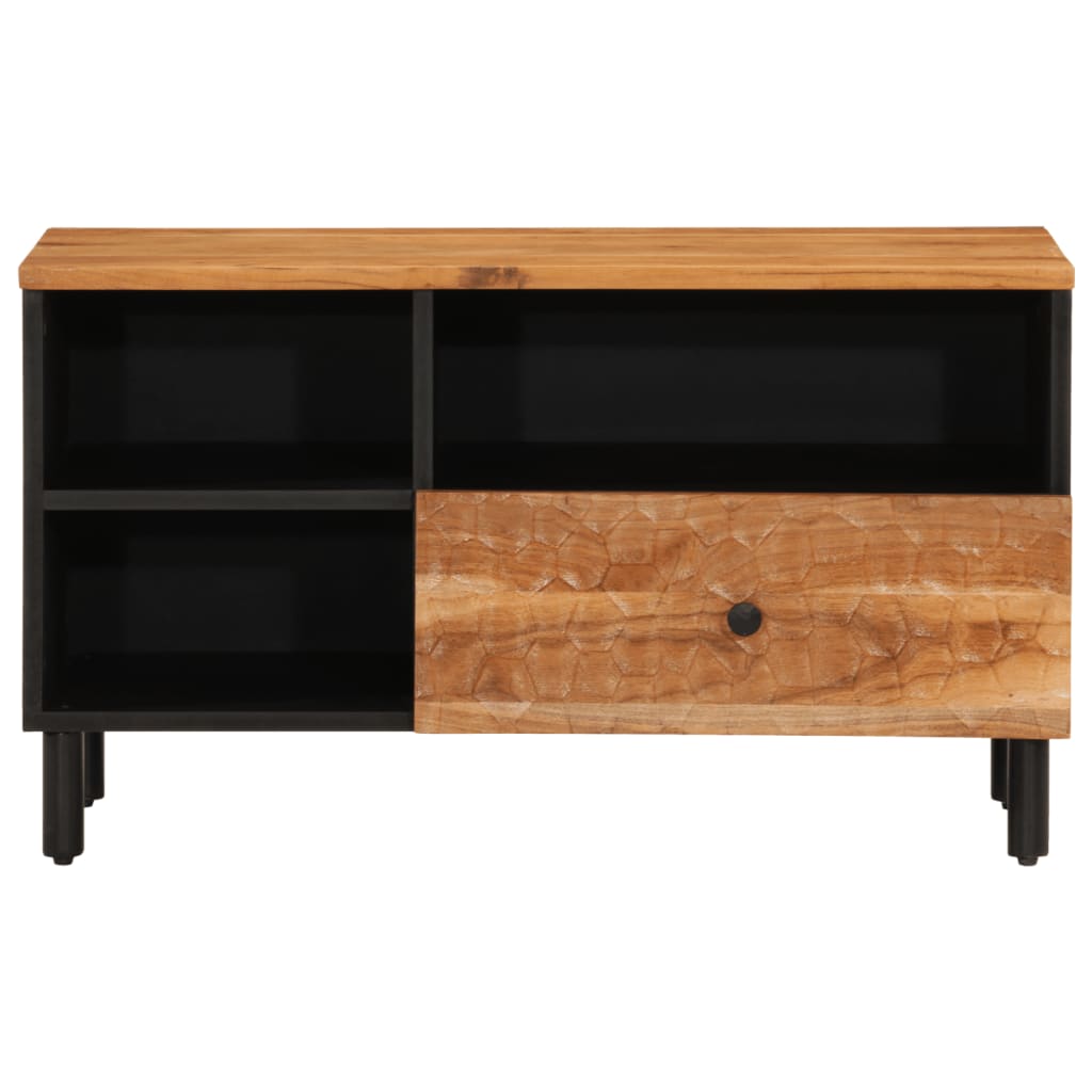 Tv Cabinet 80X33X46 Cm Solid Wood Acacia