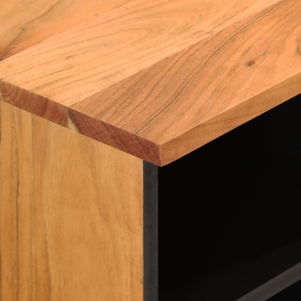 Tv Cabinet 80X33X46 Cm Solid Wood Acacia