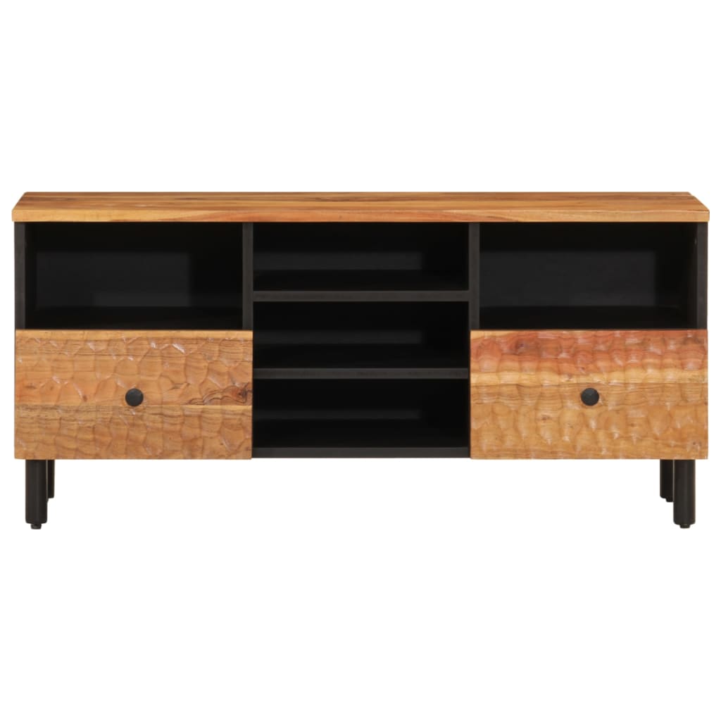 Tv Cabinet 100X33X46 Cm Solid Wood Acacia