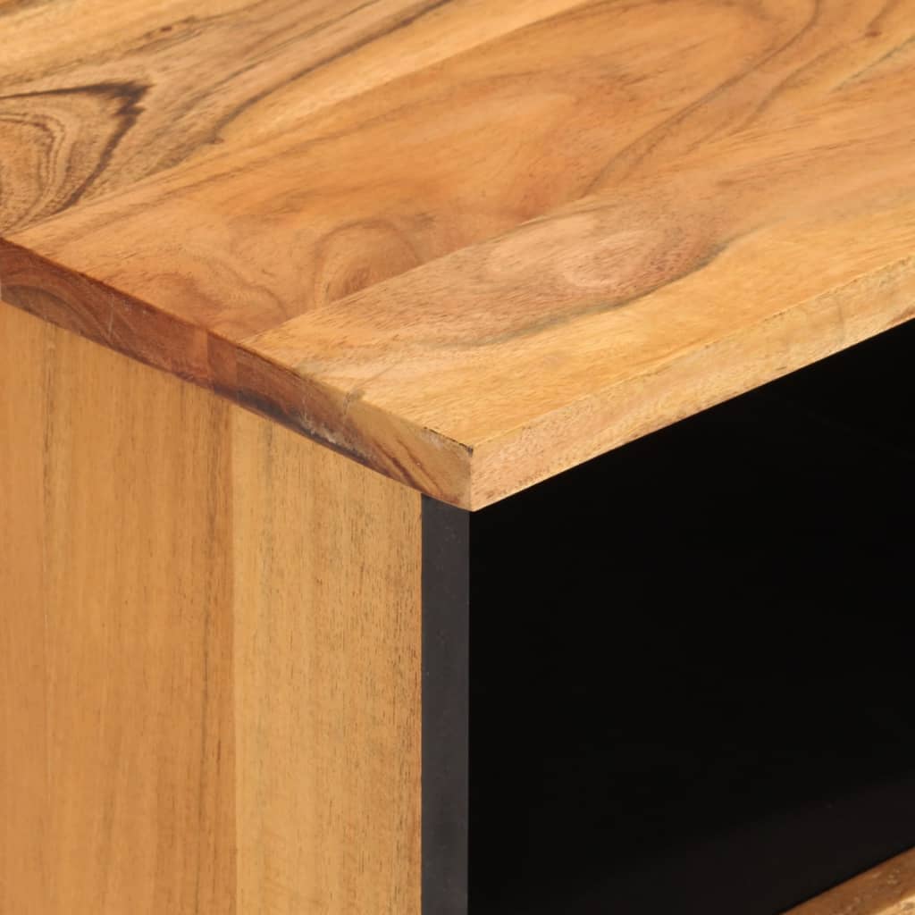 Tv Cabinet 100X33X46 Cm Solid Wood Acacia