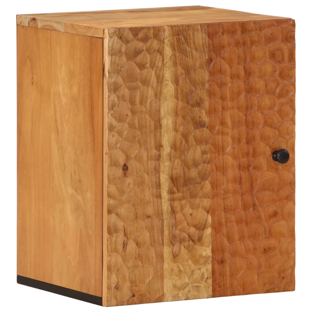 Bathroom Wall Cabinet 38X33X48 Cm Solid Wood Acacia