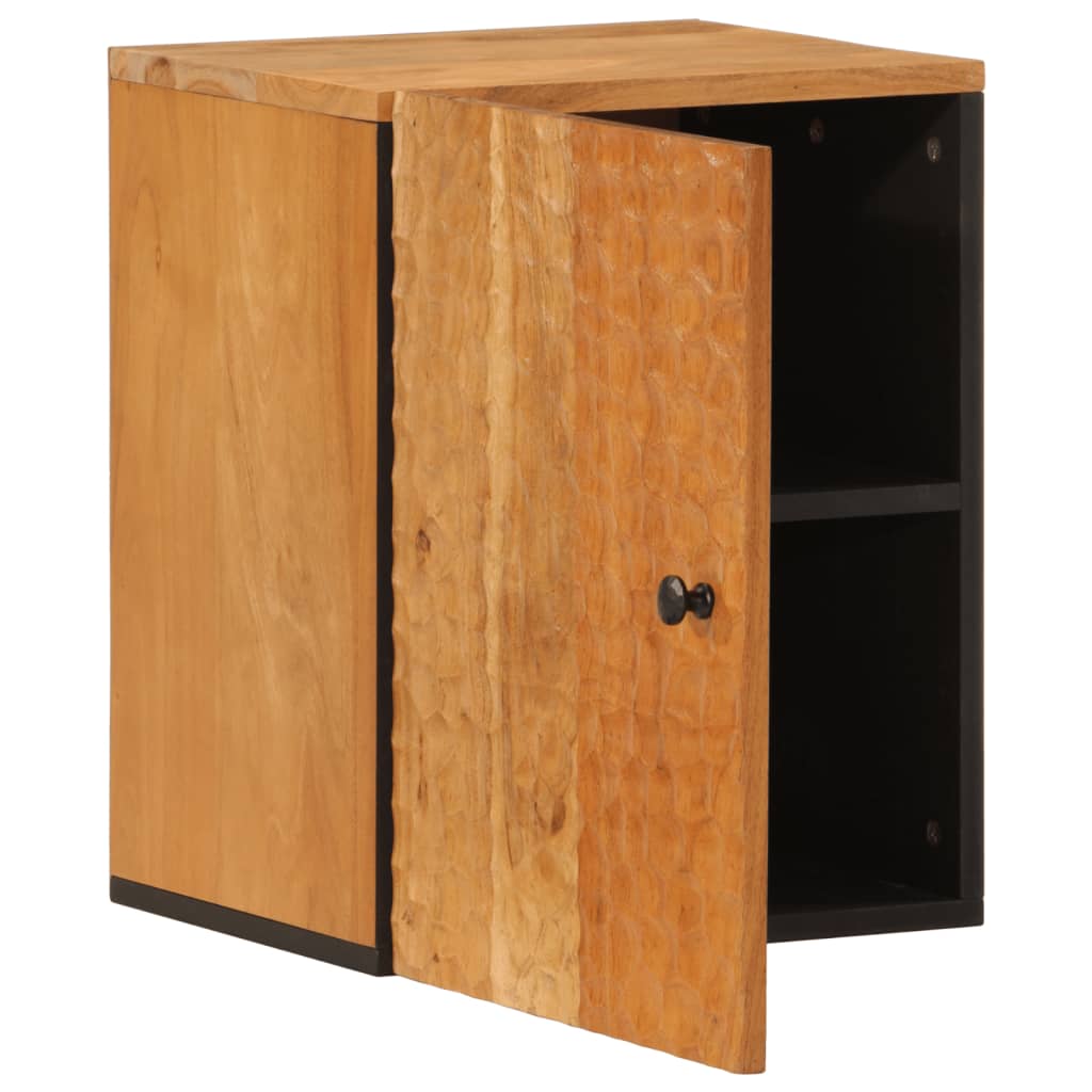 Bathroom Wall Cabinet 38X33X48 Cm Solid Wood Acacia