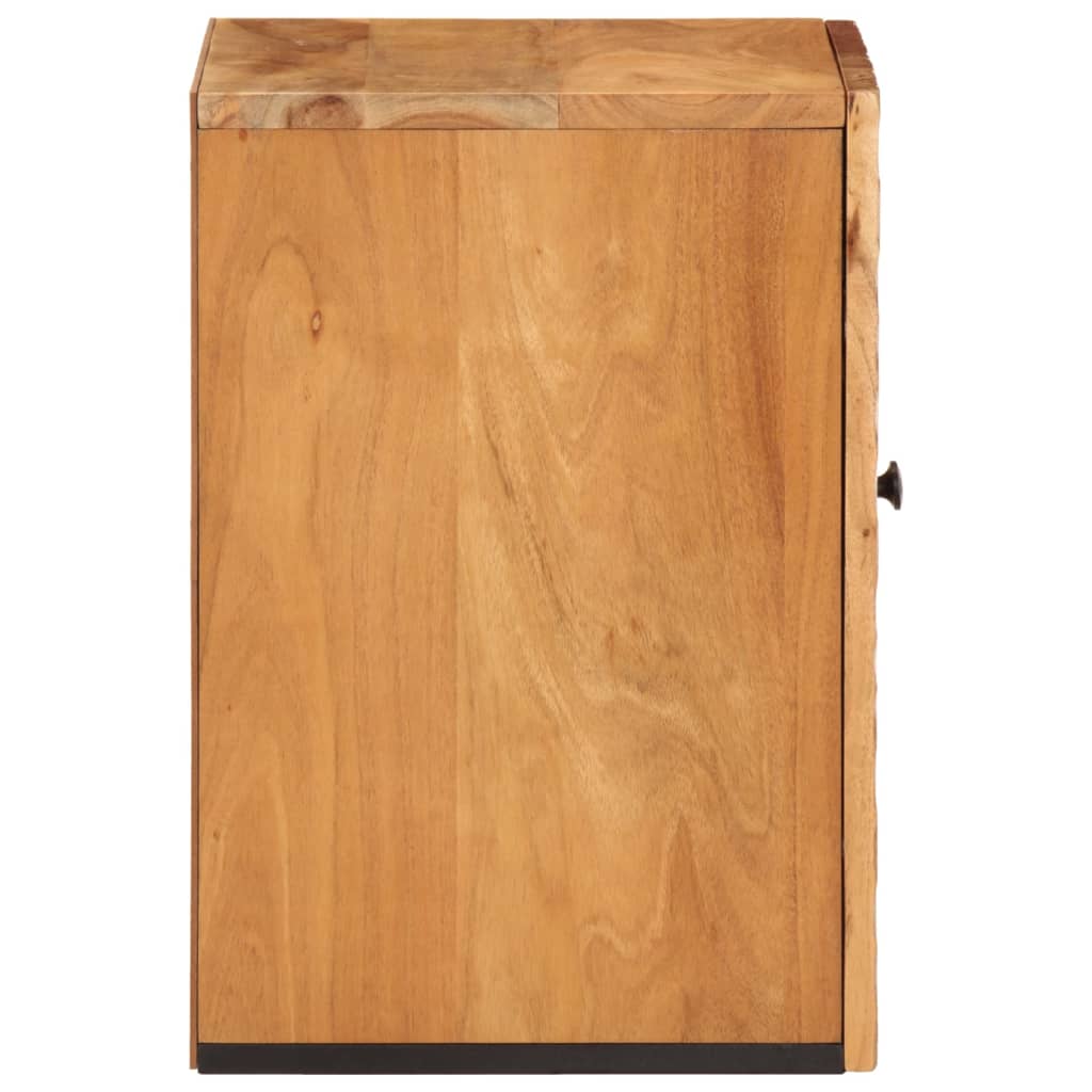 Bathroom Wall Cabinet 38X33X48 Cm Solid Wood Acacia