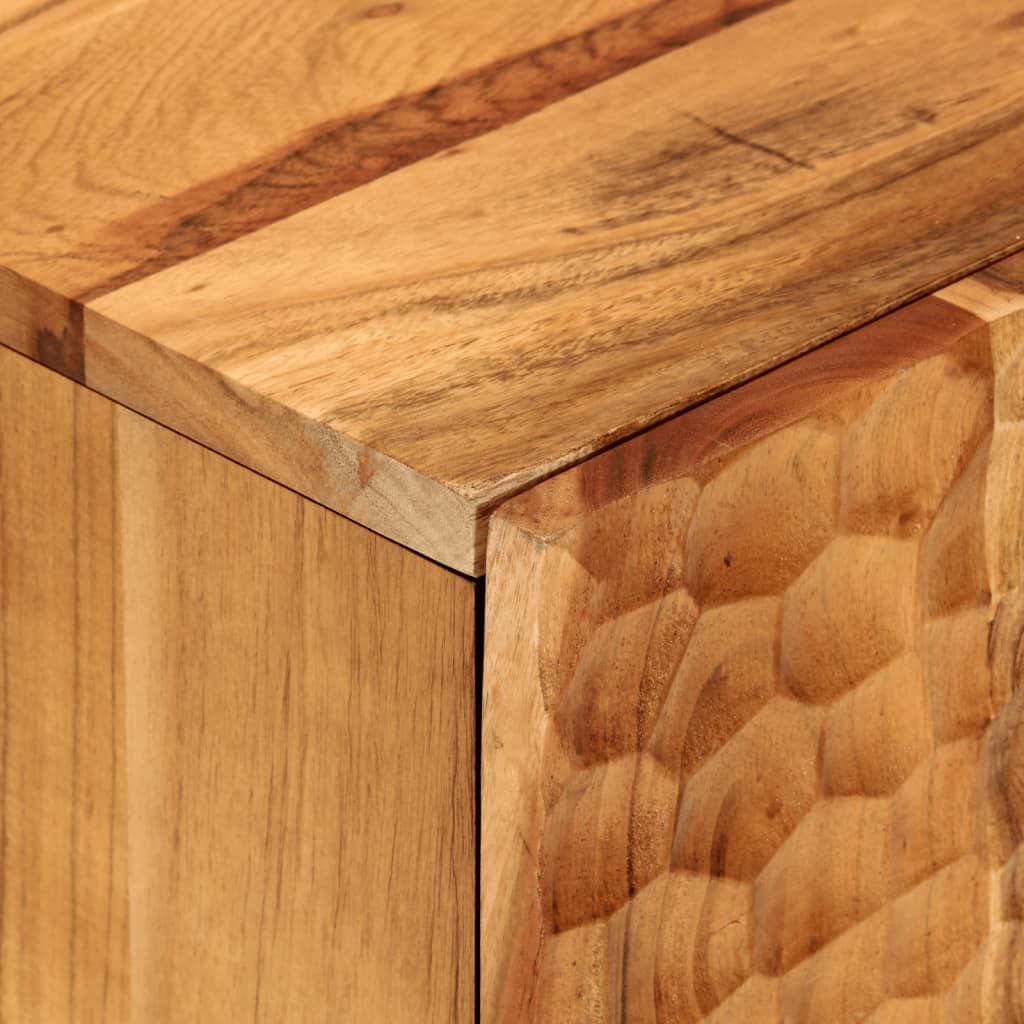 Bathroom Cabinet 38X33X58 Cm Solid Wood Acacia