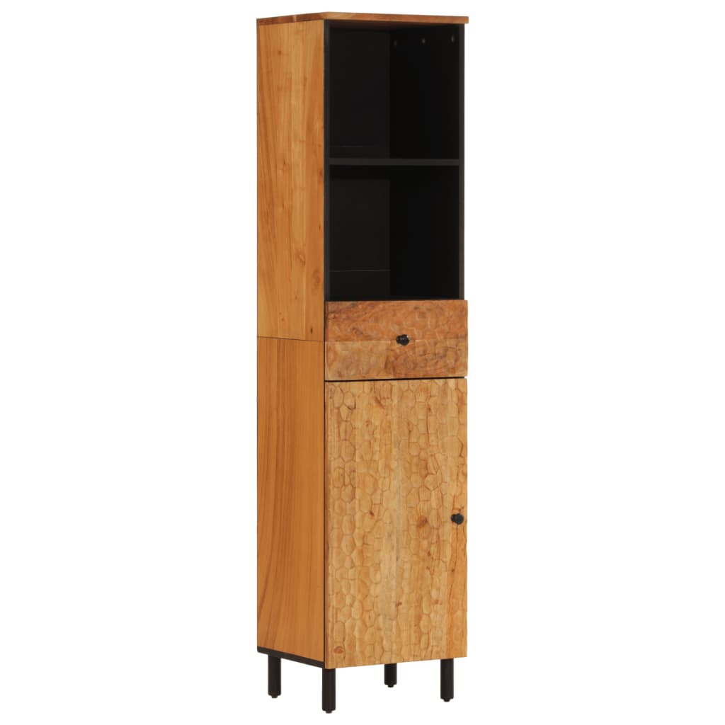 Bathroom Cabinet 38X33X160 Cm Solid Wood Acacia