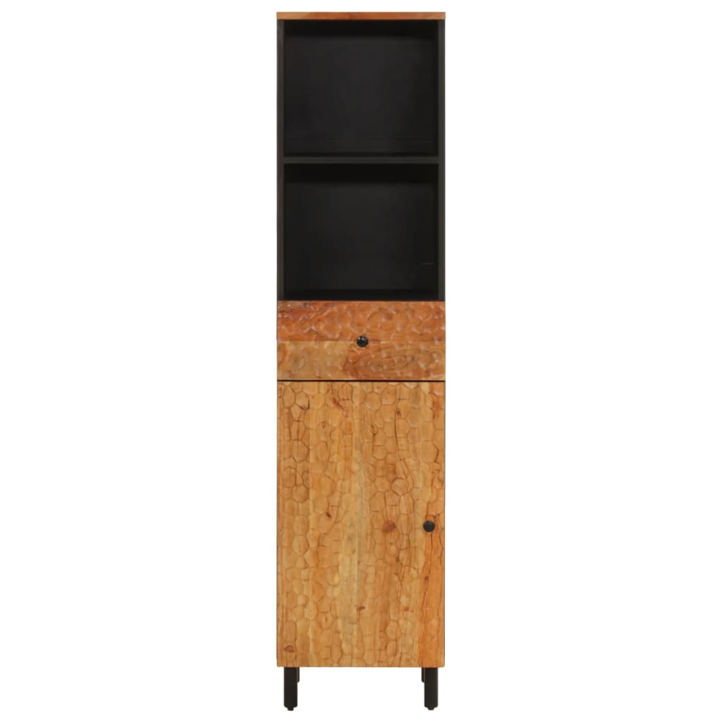 Bathroom Cabinet 38X33X160 Cm Solid Wood Acacia