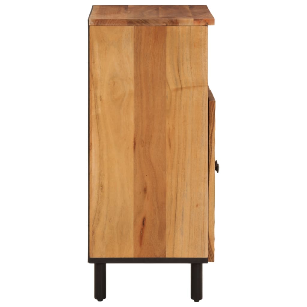 Side Cabinet 60X33X75 Cm Solid Wood Acacia