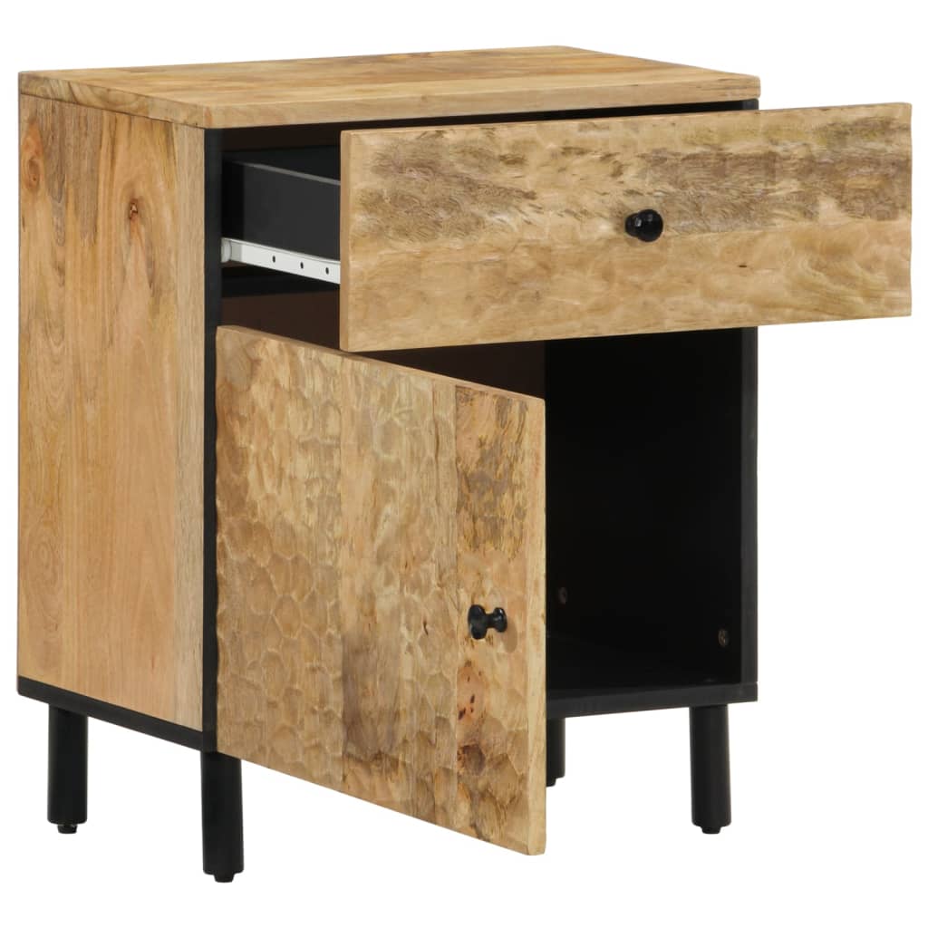 Bedside Cabinet 50X33X60 Cm Solid Wood Mango