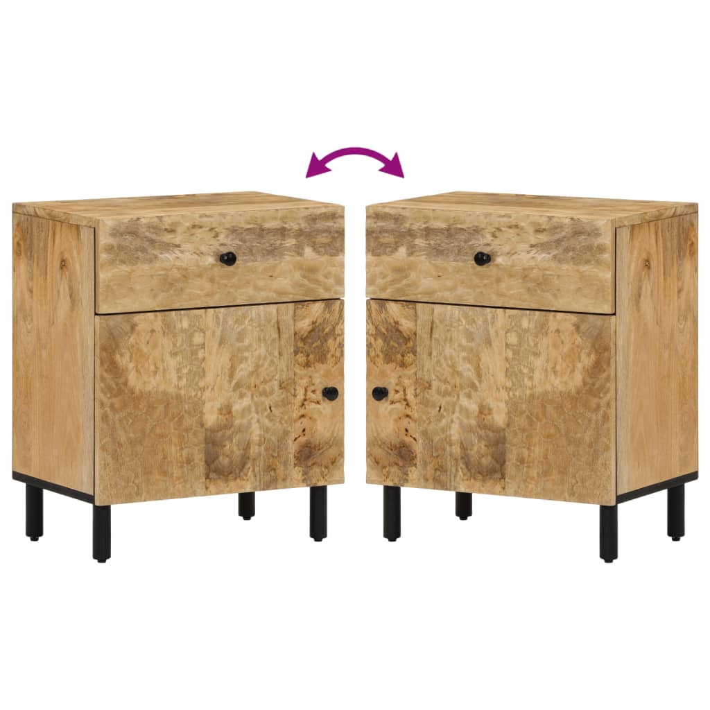Bedside Cabinet 50X33X60 Cm Solid Wood Mango