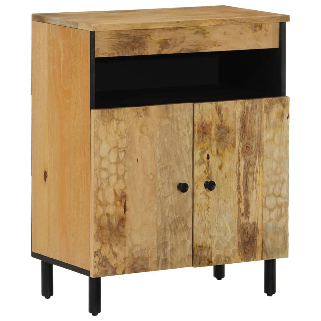 Side Cabinet 60X33X75 Cm Solid Wood Acacia