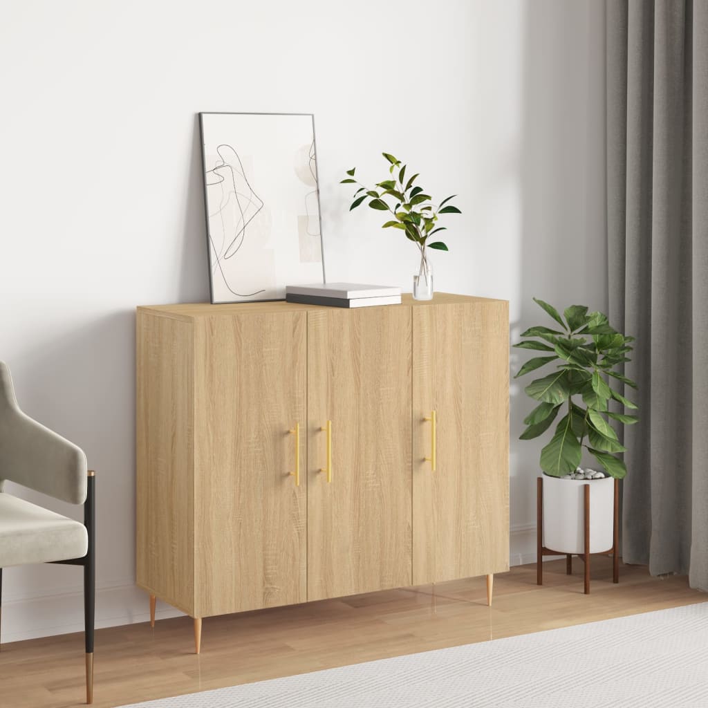 Sideboard 90X34X80 Cm Engineered Wood