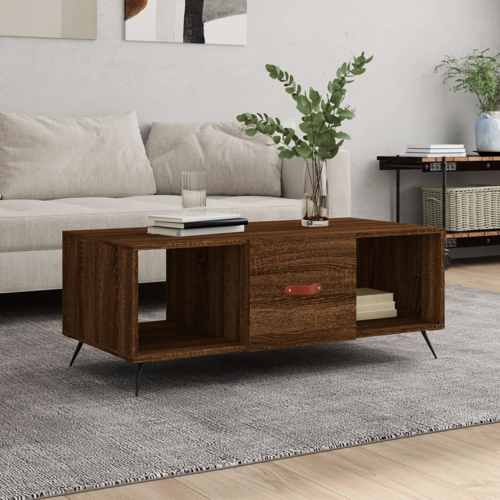 Coffee Table 102X50X40 Cm Engineered Wood